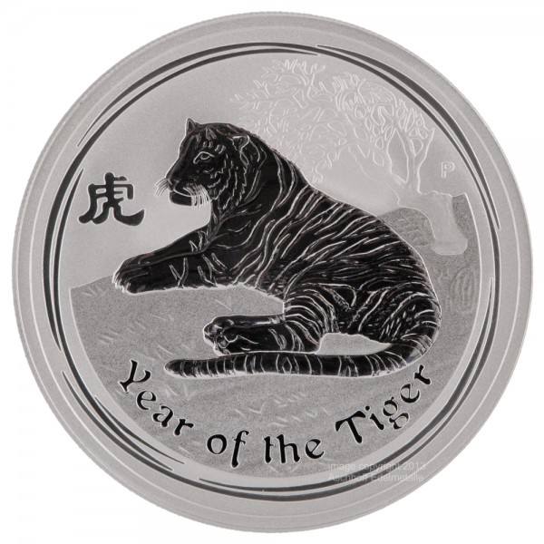 Ankauf: Lunar II 2010 Tiger, Silbermünze 1 kg
