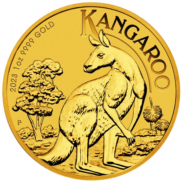 Australian Kangaroo (Nugget) 2023, Goldmünze 1 Unze (oz)