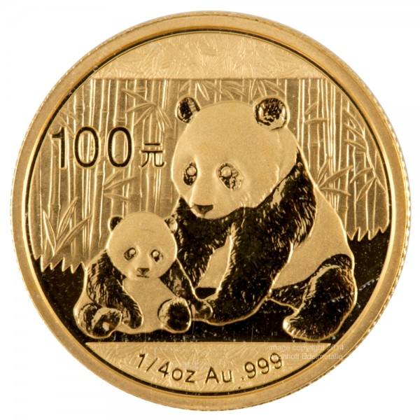 Ankauf: China Panda 2012, Goldmünze 1/4 Unze (oz)
