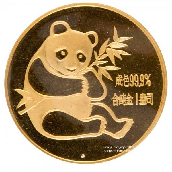Ankauf: China Panda 1982, Goldmünze 1 Unze (oz)