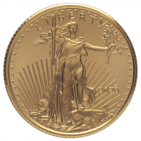 Ankauf 1/10 Unze (oz) Gold American Eagle 5 US Dollar Goldmünze diverse Jahrgänge USA