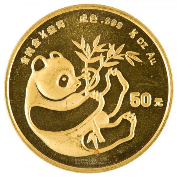 Ankauf: China Panda 1984, Goldmünze 1/2 Unze (oz)