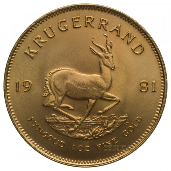 1 Unze (oz) Gold Krügerrand Goldmünze Südafrika diverse Jahrgänge