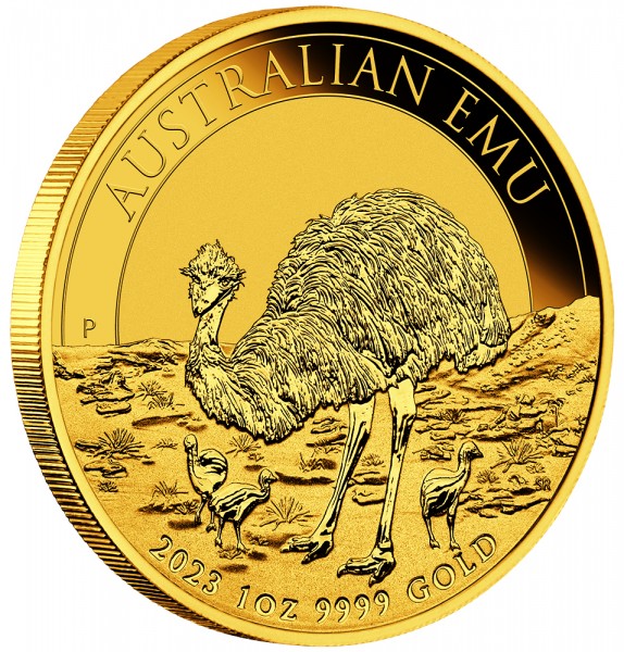 1 Unze (oz) Gold Emu 2023 Australien