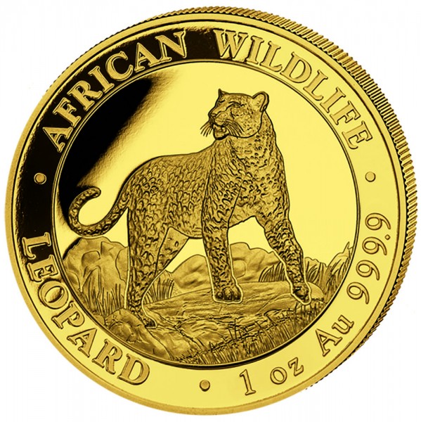 Ankauf: Somalia Leopard 2022, Goldmünze 1 Unze (oz)
