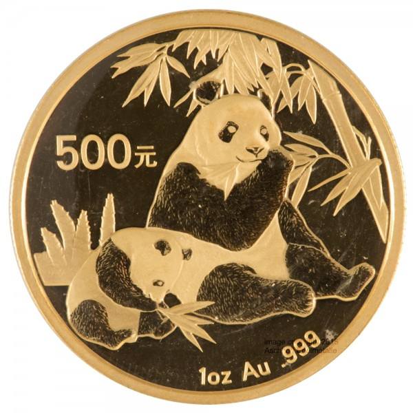 China Panda 2007, Goldmünze 1 Unze (oz) Original-Folie