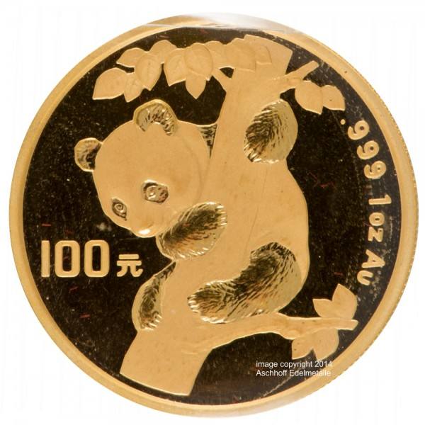 Ankauf: China Panda 1996, Goldmünze 1 Unze (oz)
