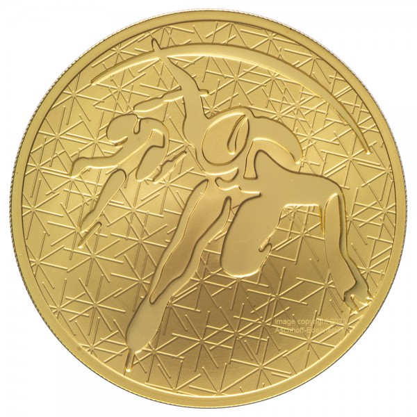 1 Unze (oz) Shorttrack 200 Rubel Gold Goldmünze 2010 Russland