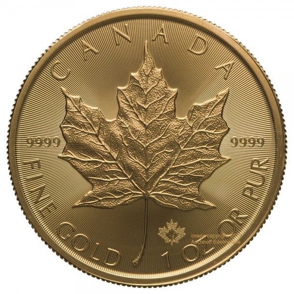 1 Unze (oz) Gold Maple Leaf Goldmünze 2023 Kanada