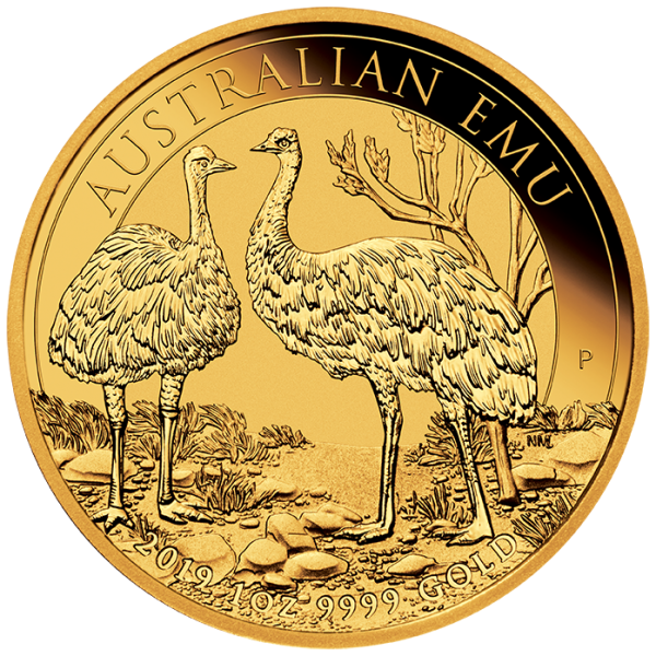 1 Unze (oz) Gold Emu 2019 Australien