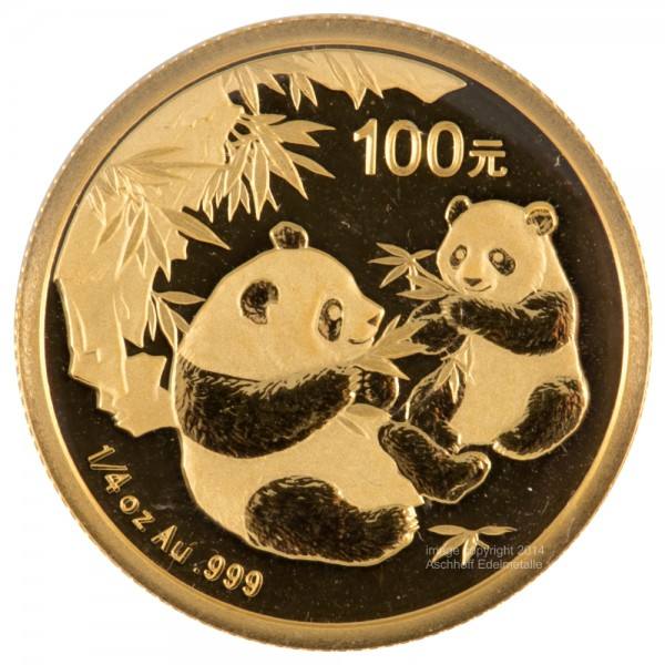 Ankauf: China Panda 2006, Goldmünze 1/4 Unze (oz)