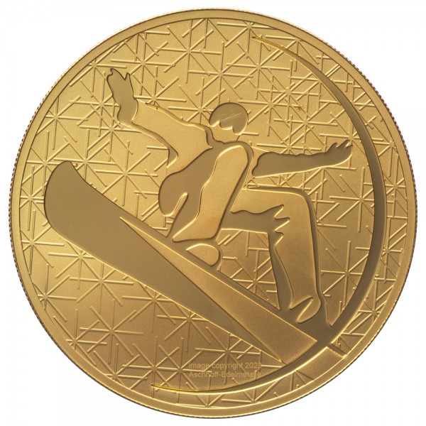 1 Unze (oz)  200 Snowboard Rubel Gold