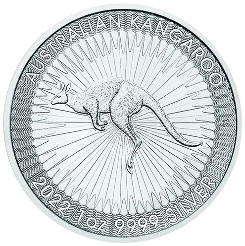 1 Unze Silber (oz) Känguru Silbermünze 2022 Australien Neuware