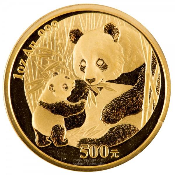 China Panda 2005, Goldmünze 1 Unze (oz) Original-Folie