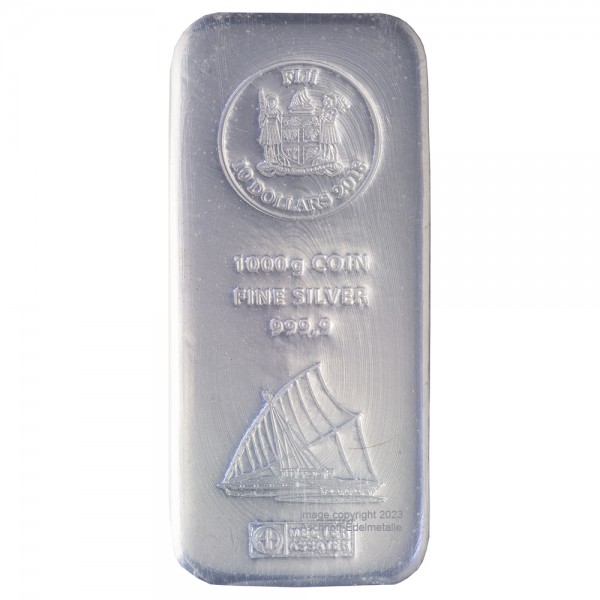 1 Kilo (kg) Silber Fiji Muenzbarren